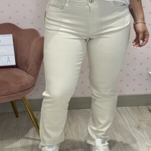 Vaquero recto beige