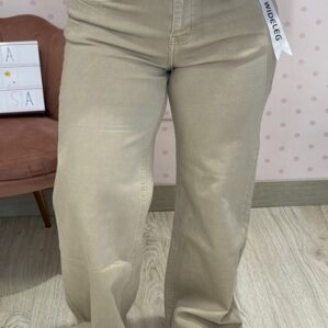 Wide leg camel
